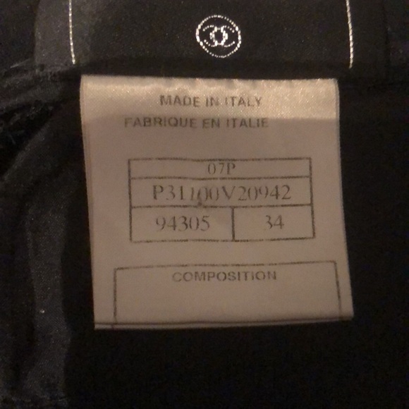 Chanel Black Silk Trousers - Picture 2 of 4